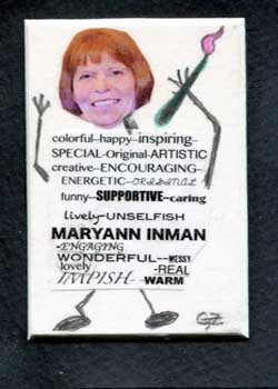 "Grateful For Mary Ann Inman" by CJ Zabawski, Madison WI  - Collage - SOLD